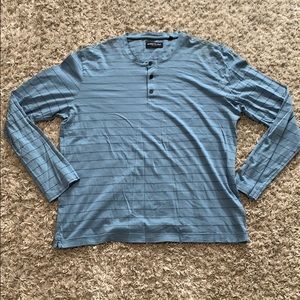 Kenneth Cole Long-Sleeve Henley Shirt - Large